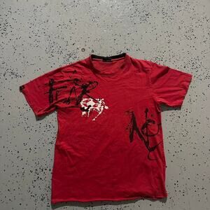 Vintage Red No Fear Wrap Around Tee
